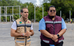 Tulum avanza con la renovación de su cancha de fútbol 11 en la Unidad Deportiva
