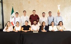 Estefanía Mercado destaca coordinación para fortalecer estrategia contra el sargazo