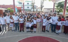 Entrega Mara Lezama un domo más en Cozumel, para beneficio de 730 estudiantes de primaria