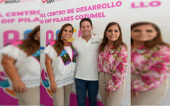 Renán Sánchez acompaña a Mara Lezama en gira de trabajo por Cozumel