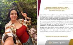 INAH abre procedimiento por ingreso de funcionaria a sitio arqueológico de Bacalar