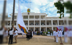 Mara Lezama encabeza izamiento por 52 aniversario de Quintana Roo