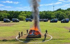 Destruyen en Chetumal cargamento de cocaína valuado en 85 mdd