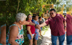 Chacón supervisa rehabilitación vial en la colonia Félix González Segunda Etapa