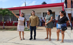 Constatan condiciones de la escuela primaria “José Guadalupe Valencia” en Chetumal