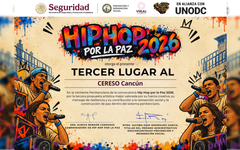 Cancún gana tercer lugar nacional en el concurso Hip Hop por la Paz