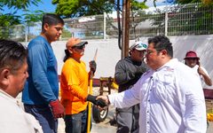 Supervisa Chacón desazolve de pozos en colonia Emiliano Zapata