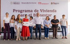 Estefanía Mercado acompaña entrega de 288 viviendas en Puerto Aventuras