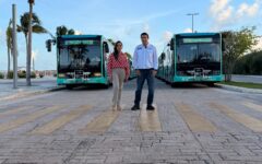 Anuncia Mara Lezama el inicio de la Ruta 17, primera ruta urbana de MOBI en Cancún