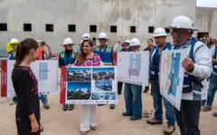 Supervisan Sheinbaum y Mara avances de obras hospitalarias