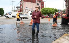 Refuerza Ana Paty Peralta operativo de atención ante lluvias en Cancún