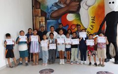 14 niñas y niños concluyen taller de lengua maya en Felipe Carrillo Puerto