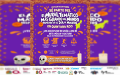 Q. Roo se suma a mural nacional del Día de Muertos para buscar Récord Guinness